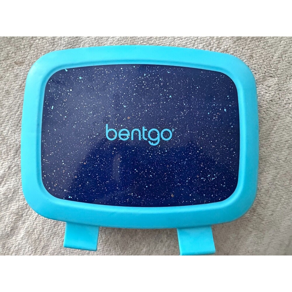 Bentgo Kids 5-Compartment Bento Lunch Box Abyss Blue Confetti Leak-Proof BPA-Fre